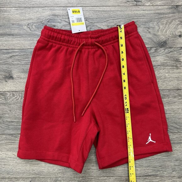 Jordan Fleece Shorts Size Small Mens Red Brooklyn Standard Fit $52 - Picture 2 of 11